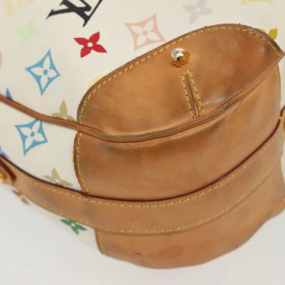 LOUIS VUITTON Monogram Multicolor Greta Hand Bag White M40195 LV Auth 136623 - Picture 5 of 16